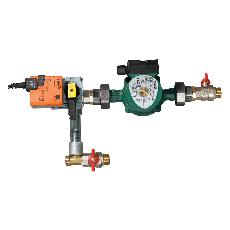 Vents USWK 1 1/4-16 - Die hydraulische Einheit USWK ist geeignet zur stufenlosen Regelung des Wärmeträgerdurchsatzes in den Lüftungssystemen, in denen die Wasserheizregister und die Wasserkühlregister zur Luftheizung und -kühlung eingesetzt werden