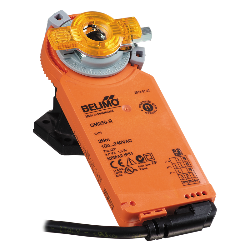 Vents Belimo CM230 - The actuators are designed for controlling air dampers with cross section up to 0.4 m²