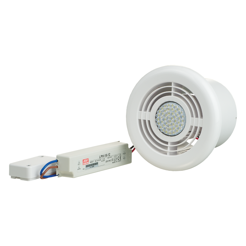 Vents FL 100 LED 3K (220-240 V/50 Hz) - Supply and exhaust plastic diffusers with light