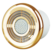 Диффузоры и клапаны - Воздухораспределительные устройства - Вентс ФЛ 100 LED золото 3К (12 В/50 Гц)