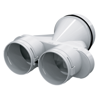 System 90 - Radial ductwork - Vents FlexiVent 1050125/90x2