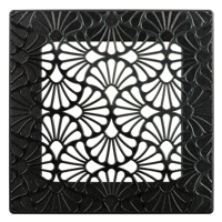 Vents Art-Deco Flora 200х200 Black Shine