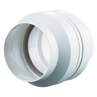 Plastic ductwork - Air distribution - Series Vents Plastivent Round duct connector with condensation trap