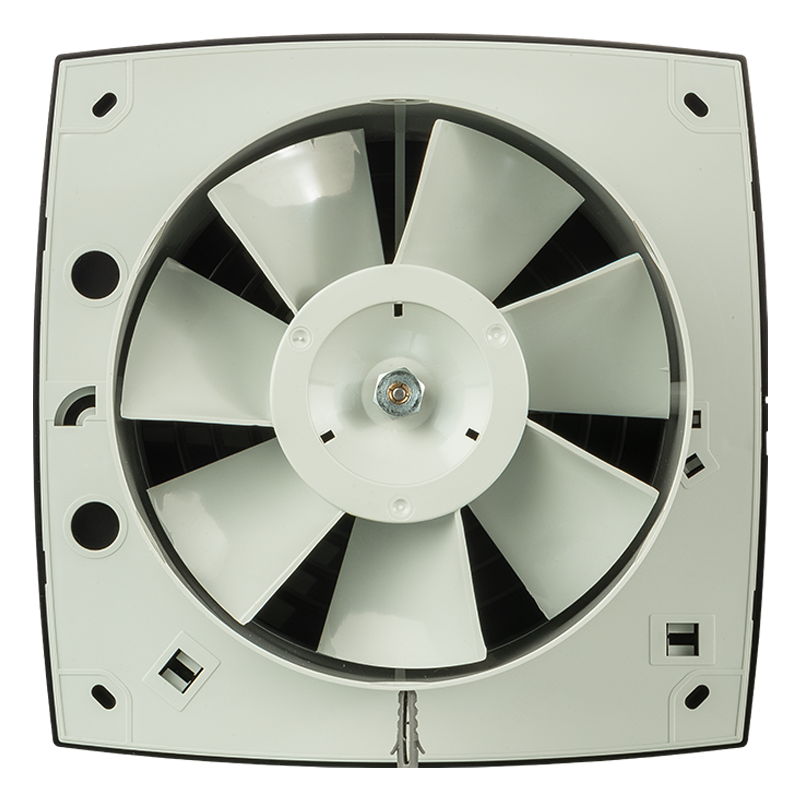 Vents 150 LD Black - Axial decorative fans for extract ventilation with panels